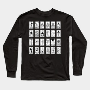 Tarot Deck Major Arcana Tarot Cards in Order Long Sleeve T-Shirt